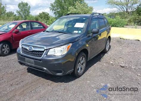 2015 Subaru Forester 2.5I Premium из США, поврежденный, VIN JF2SJADC8FH587964